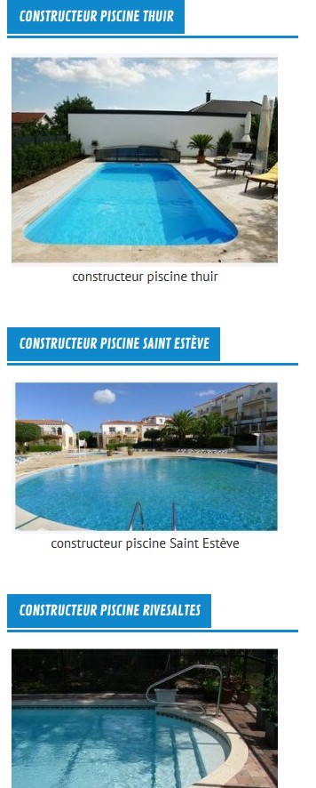 exemple de constructions de piscines